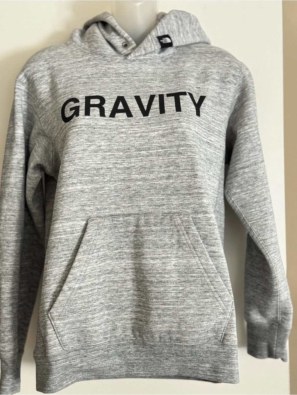 The North Face Grey Crewneck Sweatshirt with Black Logo